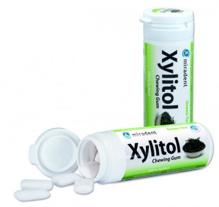 Bomboane / Acadele / Jeleuri - Guma De Mestecat Cu Xilitol Si Aroma De Ceai Verde 30g(30buc)
