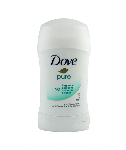 Deodorant antiperspirant Dove Pure, stick, 40 ml [1]