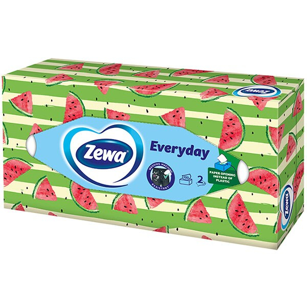 Servetele faciale Zewa Everyday, 2 straturi, 100 buc/set, diverse modele [2]