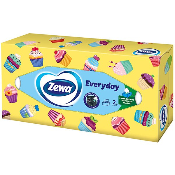 Servetele faciale Zewa Everyday, 2 straturi, 100 buc/set, diverse modele [3]