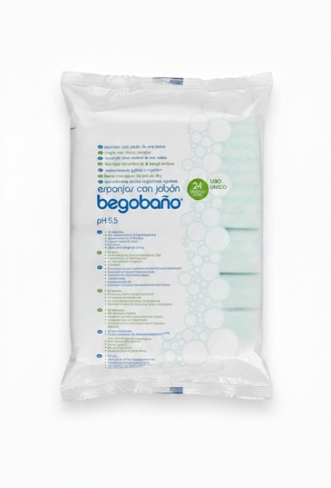 Burete de baie impregnat cu gel de dus,  unica folosinta, 24 buc/ pachet [2]