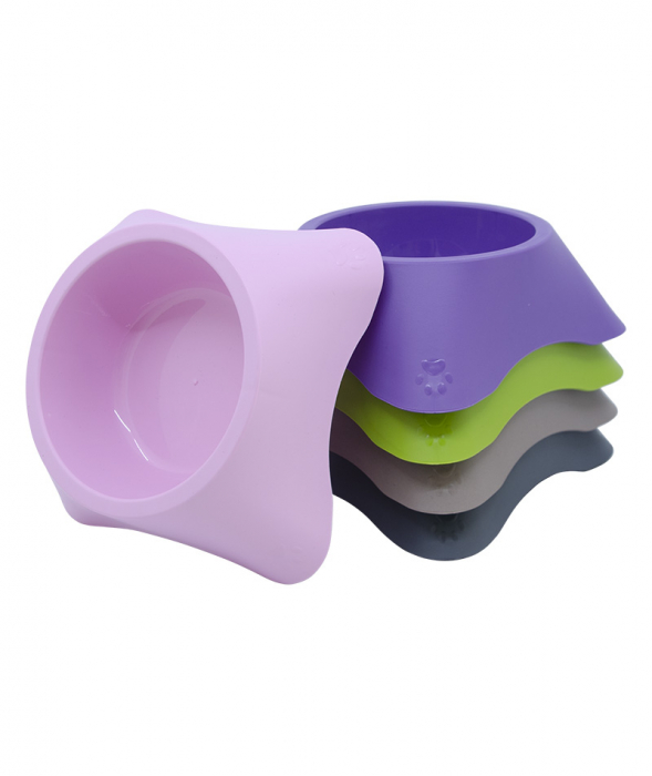 Castron din plastic pentru animale, 700 ml, gri [2]