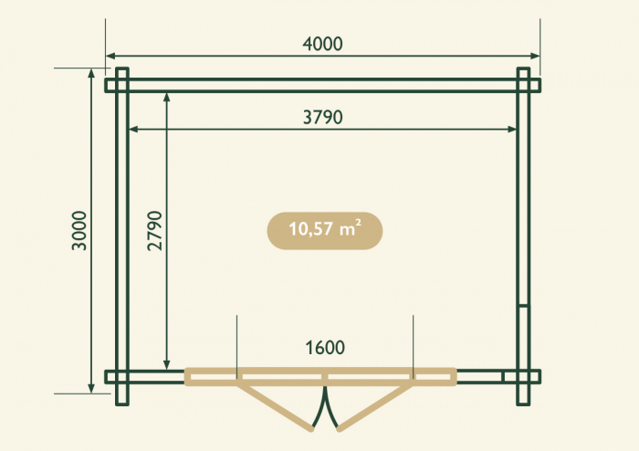 Casuta de gradina Riesling 4×3m [5]