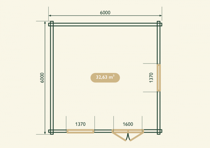 Casuta de gradina Nocera 6×6m [4]