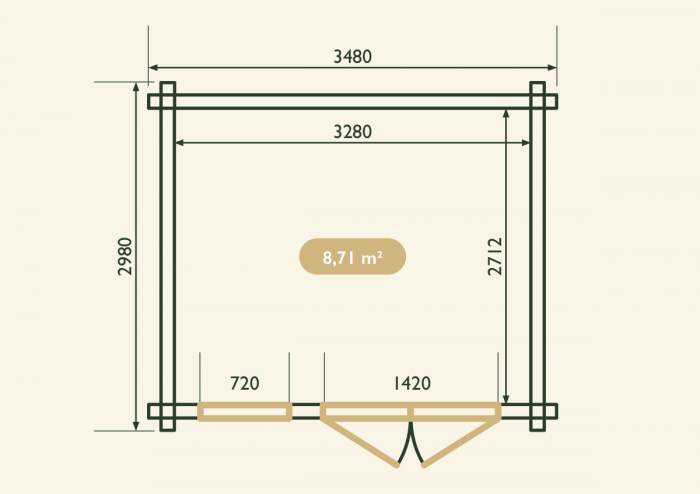 Casuta de gradina Syrah 3.5×3m [6]