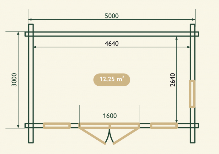 Casuta de gradina Chenin 5×3m [6]
