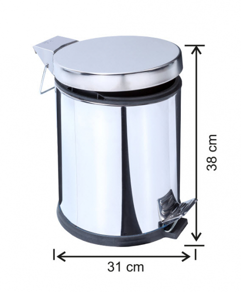 Cos de gunoi cu pedala, inox, 20 L [2]