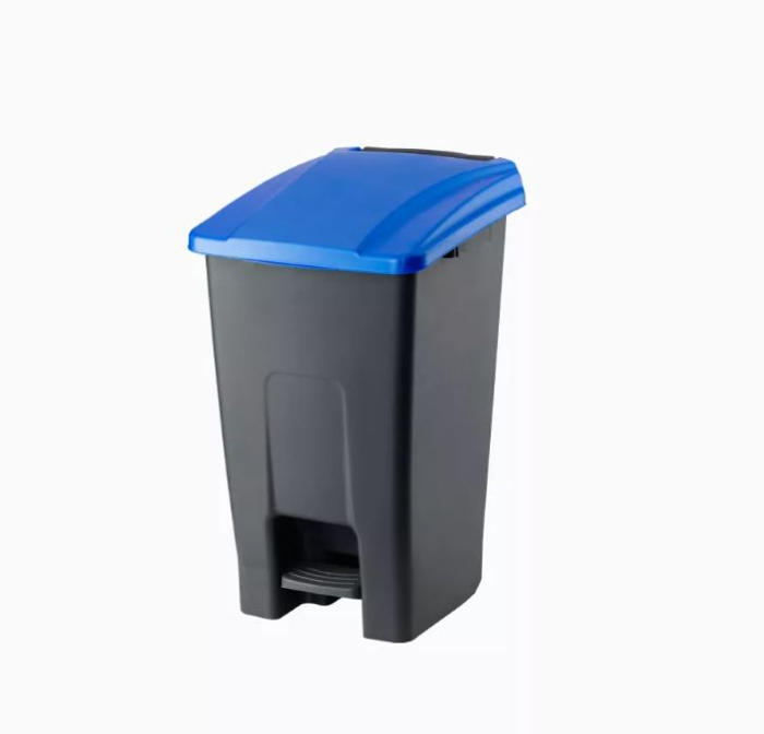Cos gunoi cu pedala, CEX CUBE ECO, 50 l, albastru [1]
