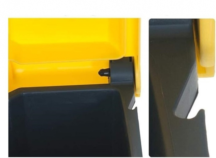 Cos gunoi cu pedala, CEX CUBE ECO, 45 l, galben [3]