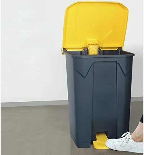 Cos gunoi cu pedala, CEX CUBE ECO, 45 l, galben [4]