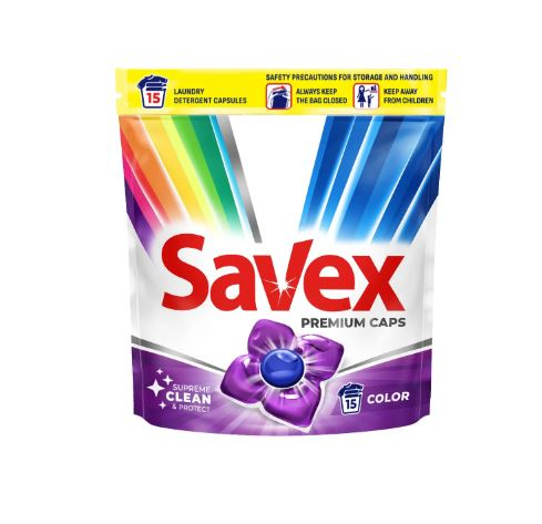 Detergent capsule Savex Caps Color, 15 spalari [1]