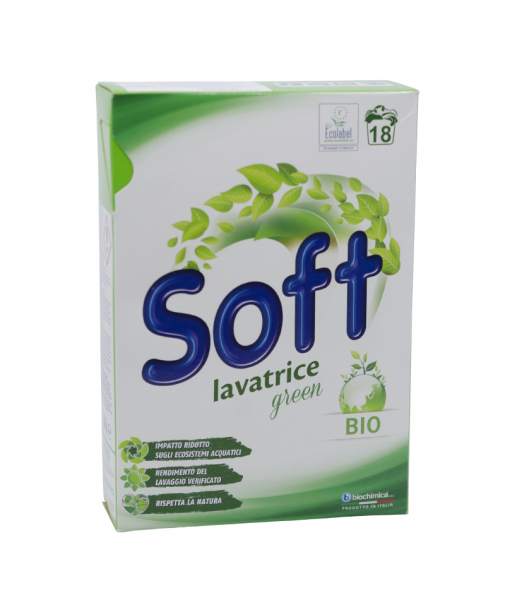 Detergent de rufe pulbere, Soft Green, Biophura, 18 spalari, 1.350 kg [1]