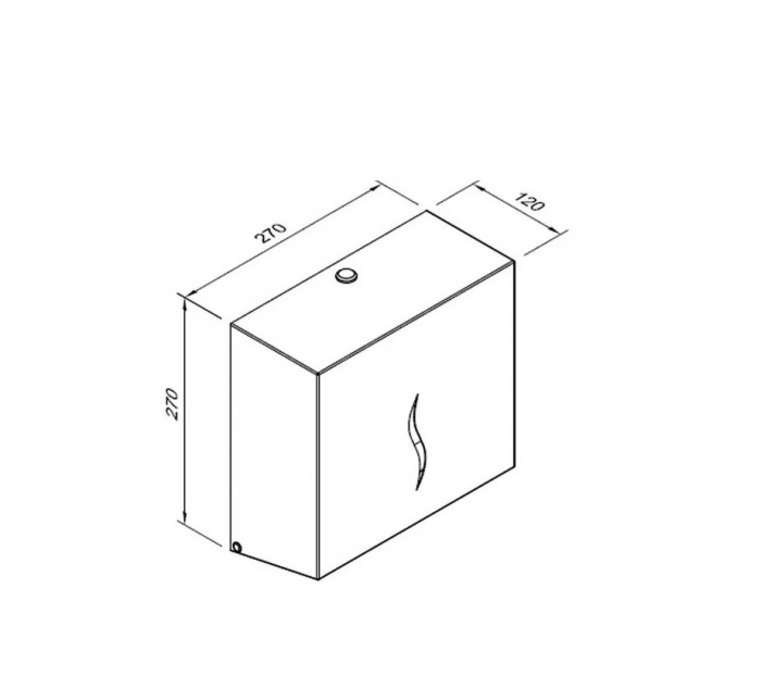 Dispenser inox prosoape pliate C-V, alb [3]