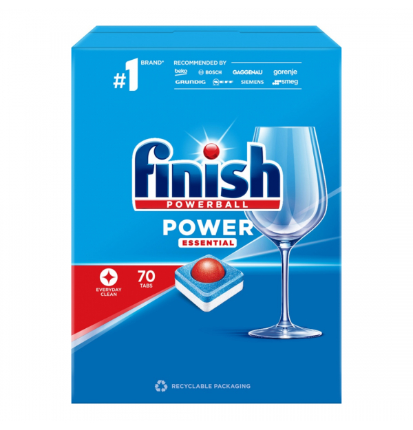 Finish Power Essential, detergent pentru masina de spalat vase, 70 tablete [1]