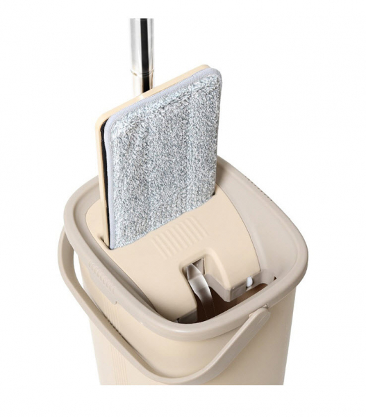 Galeata cu mop plat 32 cm, Tablet, cu 2 compartimente, 10 L (2*5L) [2]