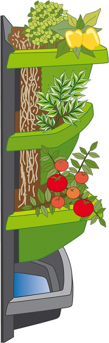 Jardiniera verticala Juwel Base Element, Lime [4]
