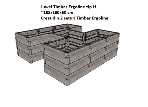 Jardiniera de gradina Juwel Timber Ergoline [8]