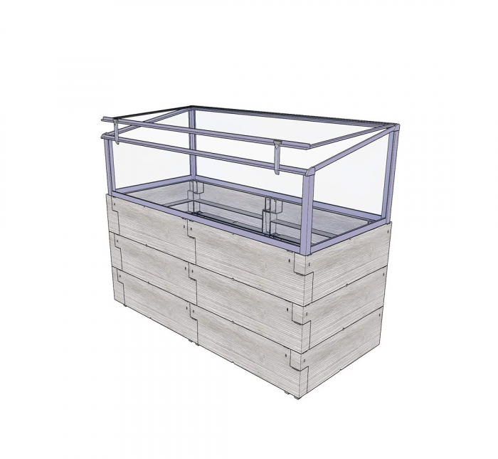 Jardiniera de gradina Juwel Timber Combi-Set [5]