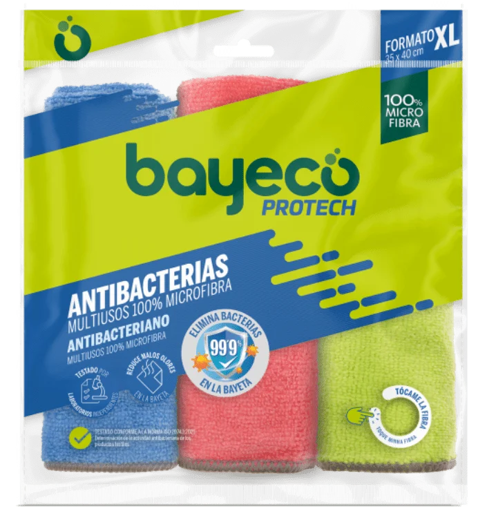Laveta antibacteriana, microfibra, uz universal 40x35 cm, 3 buc/ set [1]