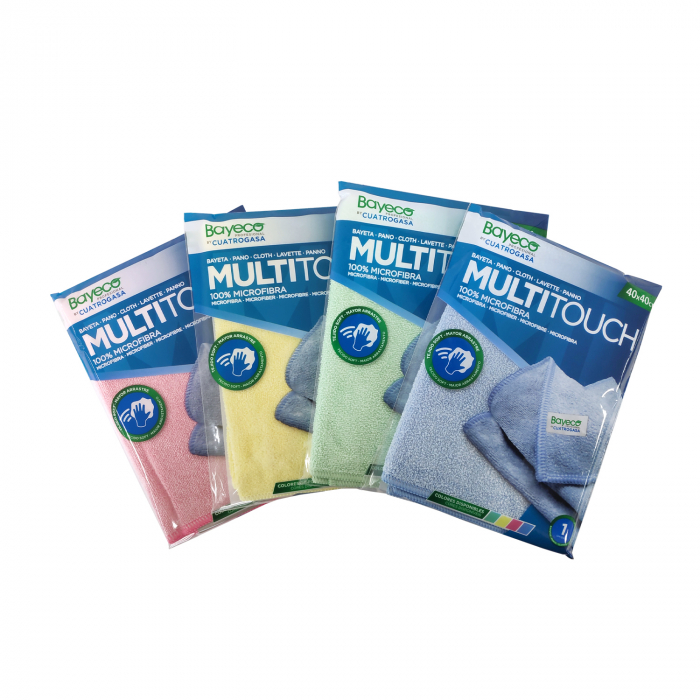 Laveta microfibra uz universal, Multitouch, galbena, 40x40 cm, 1 buc/ set [2]