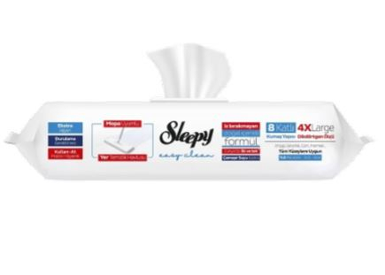 Lavete umede pentru curatare pardoseli, SLEEPY EASY CLEAN, Bleach , 50 buc [2]
