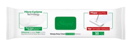 Lavete umede pentru curatare pardoseli, SLEEPY EASY CLEAN, White, 50 buc [4]