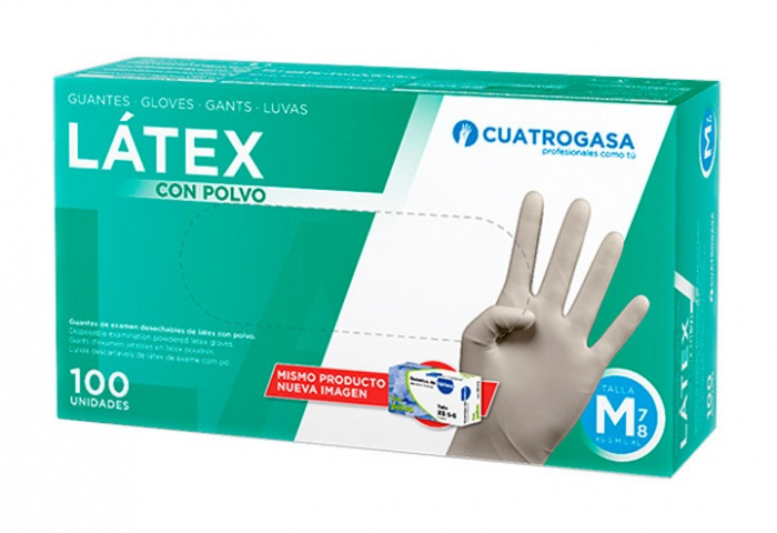 Manusi din latex, pudrate L, 100 buc/ set [2]