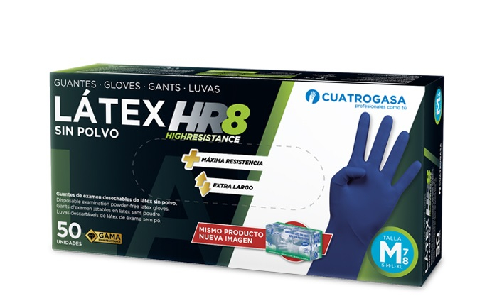 Manusi din latex, pudrate L, 100 buc/ set [9]