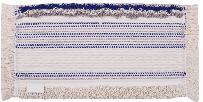 Mop plat de bumbac, compatibil cu sistemul Twixter Vermop,  albastru, 40 cm [2]