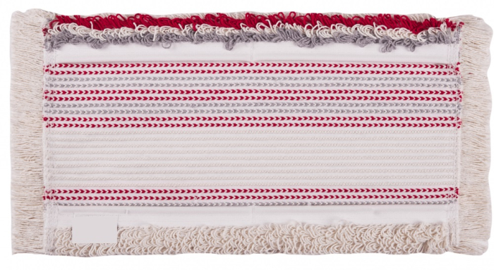 Mop plat de bumbac, compatibil cu sistemul Twixter Vermop,  rosu, 40 cm [2]