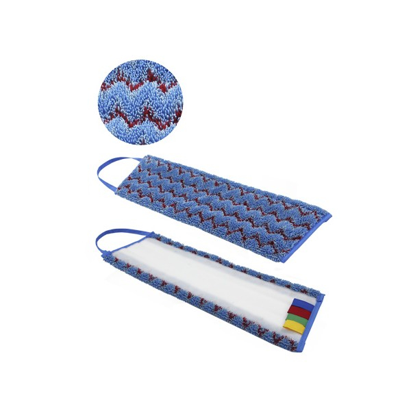 Mop plat microfibra, abraziv, Velcro, 40 cm [1]