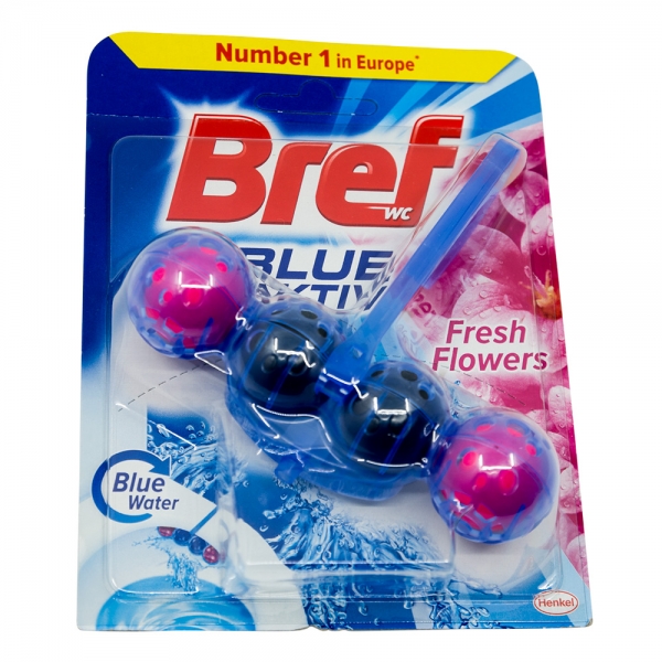 Odorizant toaleta Bref Blue Aktiv Fresh Flowers, 50 g [1]