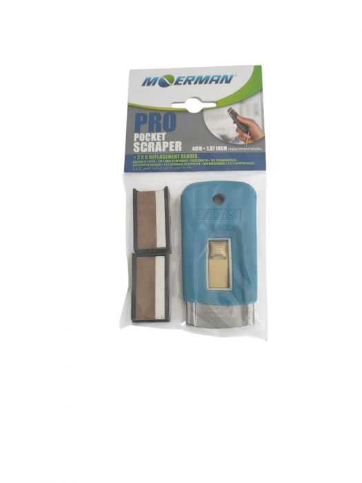 Set razuitor geam cu lame, MOERMAN  Pro Pocket Scrapper [2]