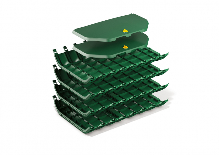 Compostor de gradina, verde, 300 L [5]