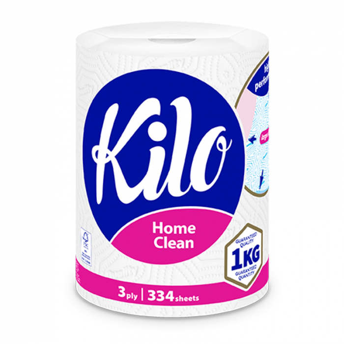 Rola prosop de bucatarie Kilo Confort, 3 straturi, 334 foi, 1 kg [1]