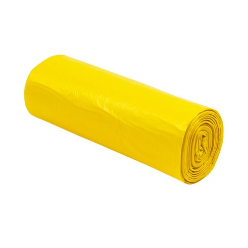 Saci menaj 120 L, 10 buc, galbeni, super rezistenti, LDPE [1]