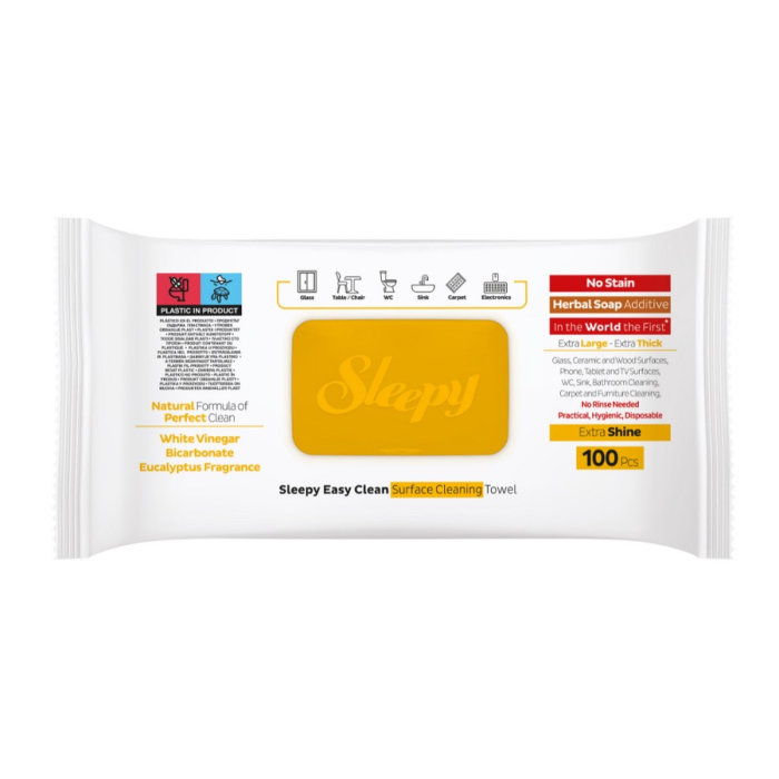 Servetele umede pentru multisuprafete Sleepy Easy Clean Herbal Soap Additive, 100 buc [2]