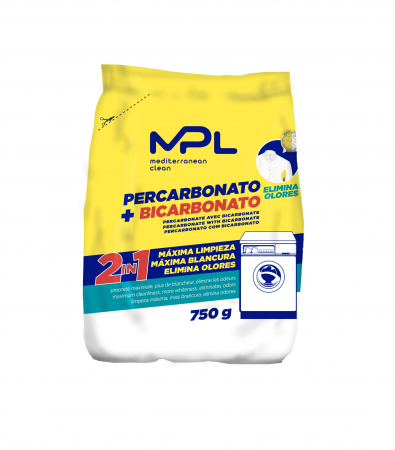 Indepartare pete - 2 in 1 Percarbonat de sodiu + Bicarbonat (Inalbitor rufe), 750g