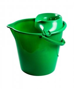Galeti - Galeata rotunda 13 L, cu storcator, verde