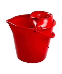 Galeti - Galeata rotunda 13 L, cu storcator, rosie