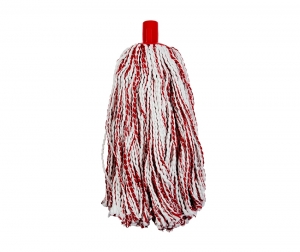Rezerve Mop Clasice - Mop microfibra si bumbac, rosu, 225 g