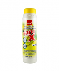 Detergenti universali - Praf de curatat cu inalbitor, Sano X Powder Lemon, 600 g