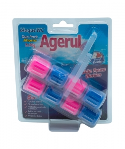 Odorizante baie - Odorizant solid pentru vasul toaletei Duo Pack, Agerul Marin,2 x 50g