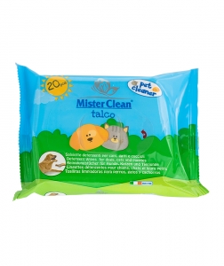Animale de companie - Servetele umede pentru animale, Talc, Mister Clean, 20 Buc
