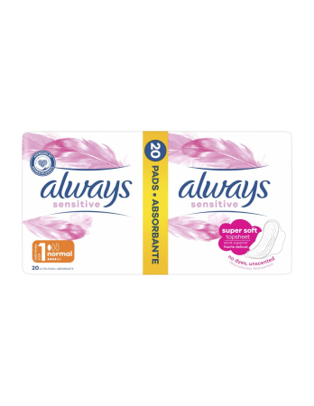 COSMETICE, INGRIJIRE PERSONALA - Absorbante Always Sensitive Normal, 20 buc