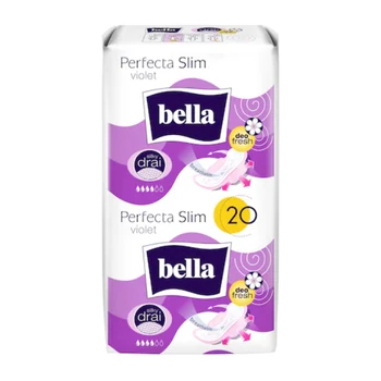 Absorbante si tampoane - Absorbante Perfecta Slim Violet, Bella, 20 buc