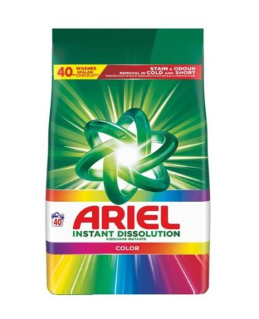 Detergent de rufe - Ariel Detergent automat pudra Color, 2.6 kg, 40 de spalari