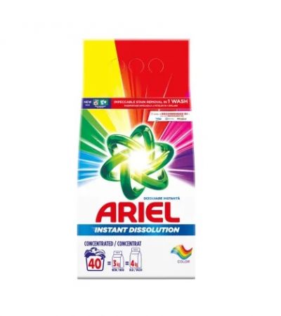 Detergent de rufe - Ariel Detergent automat pudra Color, 3 kg, 40 spalari
