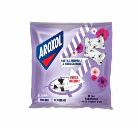 Insecticide - Aroxol Pastile parfumante impotriva moliilor si acarienilor, 16 buc