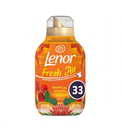 DETERGENTI, PRODUSE CURATENIE - Balsam de rufe Lenor Fresh Air Effect Tropical Sunset, 462 ml, 33 spalari